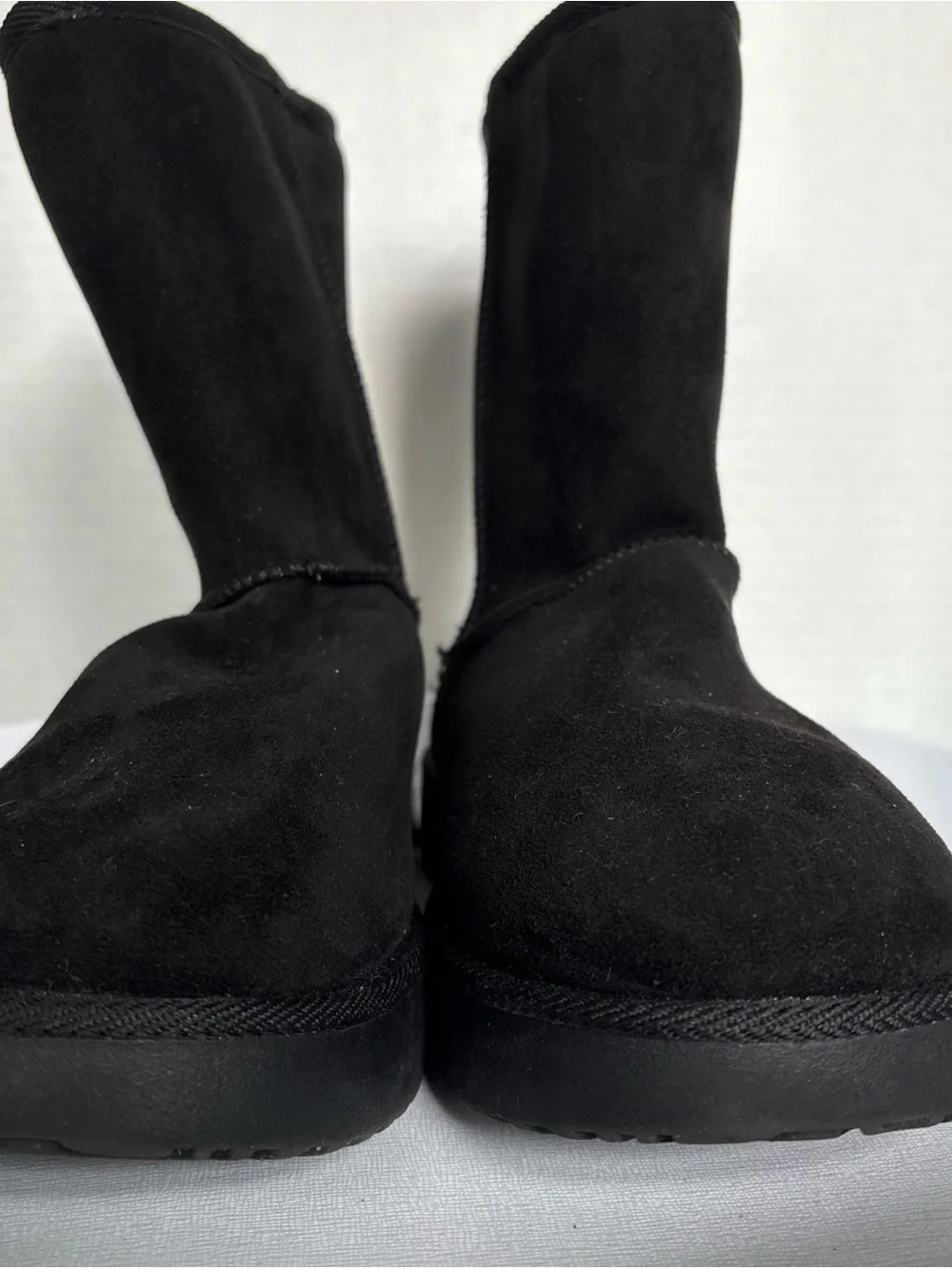 Women's Black Suede Winter Pull-On Boots - Classic Comfort